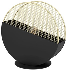 Lampada Da Tavolo Vintage Mumbles Acciaio Nero 1 Luce E27