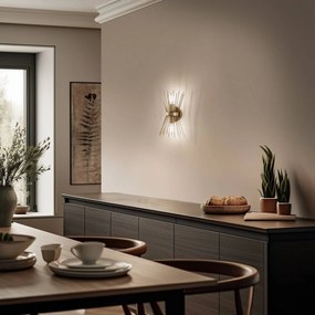 Applique da parete Kirpi 3092 Opviq, dimmerabile, Ottone / Oro, Soggiorno / Sala da pranzo, Metallo, Moderno, Applique