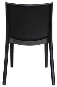 PERLA - sedia in resina impilabile da esterno e interno set da 4