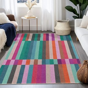 Tappeto turchese lavabile 60x100 cm Acid Rain – Mila Home