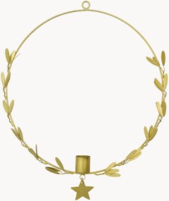Portacandele natalizio fatto a mano Mistel, Ø 25 cm