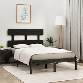 Giroletto Nero İn Legno Massello 140x190 Cm /