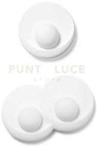 Pitane applique a parete parete gesso con vetro 2 luci attacco gx53...