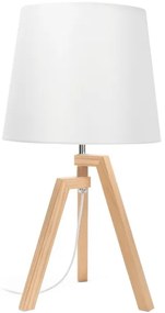 Aigostar - Lampada da tavolo in legno di pino 1xE27/60W/230V