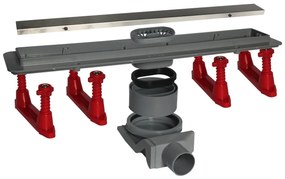 Piletta per doccia e per scarico a pavimento con in pvc