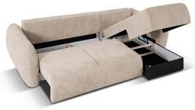 Divano angolare beige (angolo destro) Matera - Cosmopolitan Design