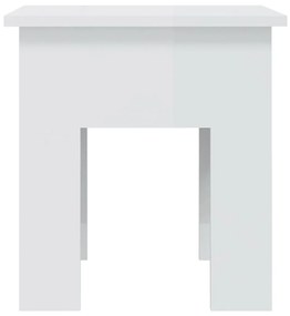 Tavolino da salotto bianco 40x40x42 cm in truciolato