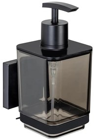 WENKO 71444800 - Dispenser per sapone VACUUM-LOC QUADRO ED 7,5x16 cm nero