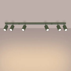 Sollux SL.1623 - Faretto KARBON 6xGU10/10W/230V verde