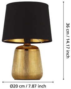 Eglo 99331 - Lampada da tavolo MANALBA 1xE14/40W/230V