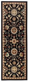 Runner nero e beige 80x240 cm Herat - Nouristan