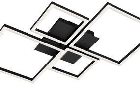 Plafoniera LED Frame nero IP20, 4000 lumen