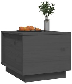 Tavolino da salotto grigio 40x50x35 cm legno massello di pino