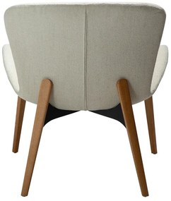 Poltrona crema in tessuto bouclé Paragon - DAN-FORM Denmark