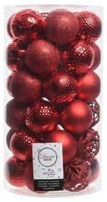 Palle di Natale Decoris 37 Pezzi Rosso Ø 6 cm