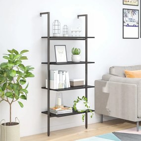 Scaffale Pendente A 4 Livelli Nero 64x35x152,5 Cm /
