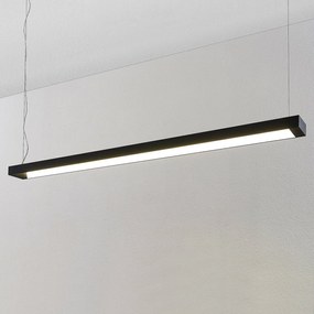 Arcchio Cuna LED sospensione, nero, angolare 162cm