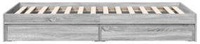 Giroletto cassetti grigio sonoma 100x200 cm legno multistrato