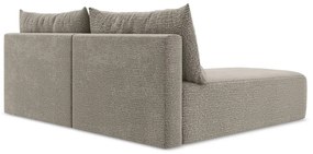 Divano angolare beige allungabile/con contenitore (con penisola a sinistra) Kalena – Makamii