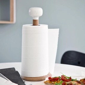 Portasciugamani in legno di quercia con dettagli in porcellana bianca Hammershoi Hammershøi - Kähler Design