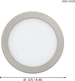 Eglo 33317 - Faretto da incasso LED RGBW dimmerabile FUEVA-C LED/15,6W/230V Ø 22,5 cm