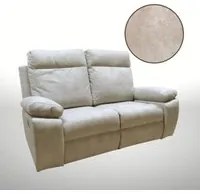 Divano Milano 2 posti 2 recliner manuali beige