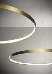 Anello lampadario a sospensione oro spazzolato diam.78cm 2700k 2761...