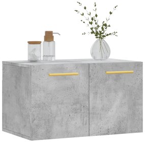 Mobile a parete grigio cemento 60x36,5x35 cm legno multistrato