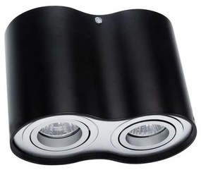 Faretto TUBA 2xGU10/50W/230V nero