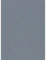 Paint & Paper Library Carta da parati Marquetry Tile - Blue Blood