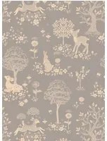 Majvillan Carta da parati Summer Fields - Dusty Blue