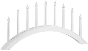 Markslöjd 705954 - Candelabro natalizio AVENTO 9xE10/3W/230V bianco