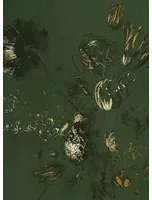 KEK Amsterdam Carta da parati panoramica Fresco Flowers Uyterlinde - Green 390 cm