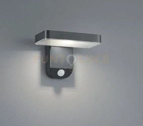Esquel applique led da esterno 4,5w  290lm, 3000k solare ricaricabi...