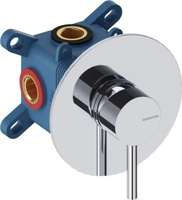 Rubinetto per doccia getto laminare cristallino ad incasso 1 vie LOOP cromo lucido SANYCCES