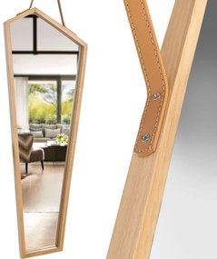 Specchio asimmetrico legno con cintura 85cm YMJZ20217