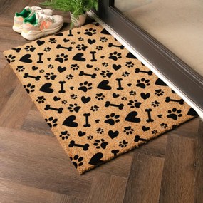 Zerbino in fibre di cocco 60x90 cm Paws and Bones – Artsy Doormats