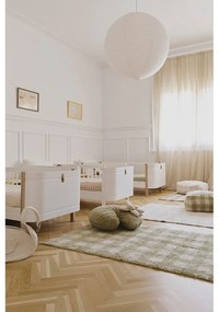 Tappeto per bambini verde in cotone lavabile/tessuto a mano 90x120 cm Vichy – Lorena Canals