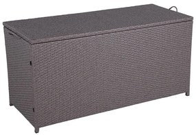 Panca da giardino con contenitore marrone Patras - Garden Pleasure