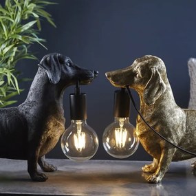 Endon 101188 - Lampada da tavolo DACHSHUND 1xE27/10W/230V nero
