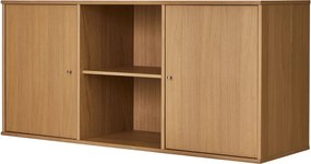 Cassettiera bassa a sospensione in rovere naturale 133x61 cm Mistral - Hammel Furniture