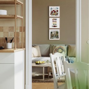 Set di dipinti 3 pz 30x30 cm Sweet Home – Styler