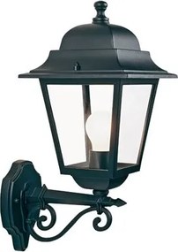 Lampada Applique Grande in Alto Colore Nero da Esterno Linea Quadrata Sovil...