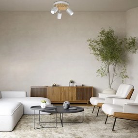 Faretto TERRA 3xGU10/8W/230V bianco/quercia