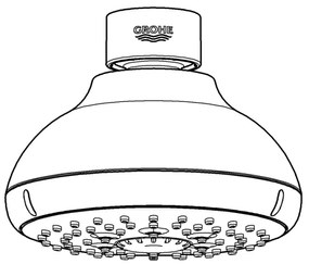 GROHE 27606001 - Soffione doccia NEW TEMPESTA 100 100 mm cromo lucido