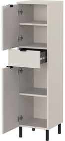 Mobile per bagno color crema alto e stretto 30x120 cm Arcena – Germania