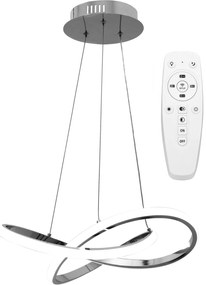 Lampada Da Soffitto Pensile Ring Moderno LED+Telecomando APP389-CP Bianco