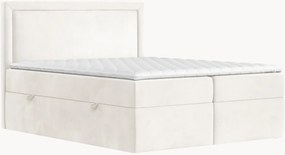 Letto boxspring in velluto fatto a mano con contenitore Rebecca, H3