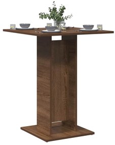 Tavolo Da Bistrot Rovere Marrone 60x60x75 Cm Legno Multistrato /