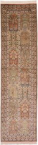Cashmere Silk Tappeto 300x80 (Indian) Annodato A Mano